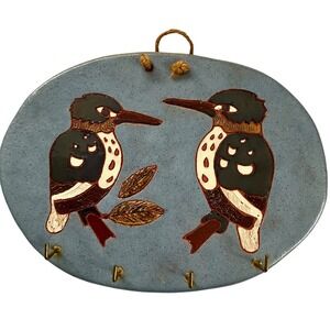 Jean Craig Pottery Ceramic Wall Plaque Key Rack South Africa Studio Signed Art